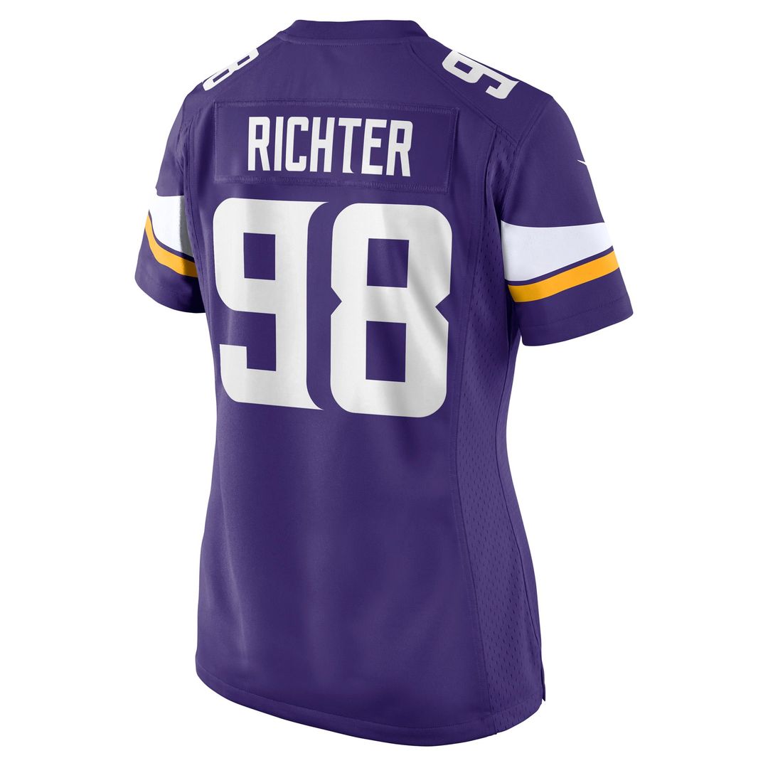 Women's Nike Minnesota Vikings Bo Richter Purple Team Game NFL Jersey