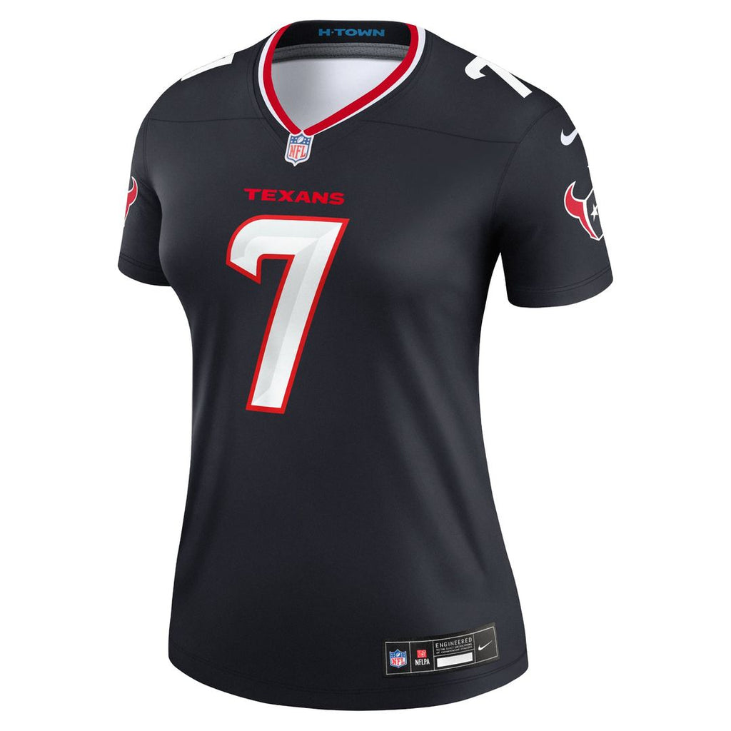 Women's Nike Houston Texans C.J. Stroud Navy Legend Player NFL Performance Top