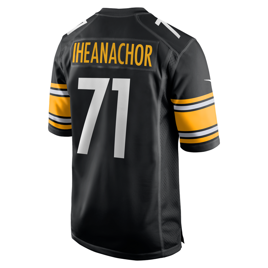 Men's Nike Pittsburgh Steelers Max Iheanachor Black 2026 NFL Draft First Round Pick No. 21 Team Game NFL Jersey