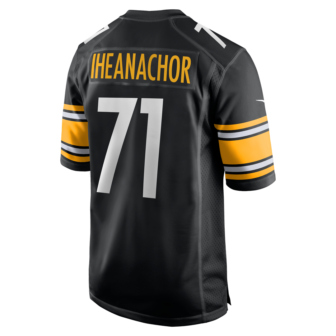 Men's Nike Pittsburgh Steelers Max Iheanachor Black 2026 NFL Draft First Round Pick No. 21 Team Game NFL Jersey