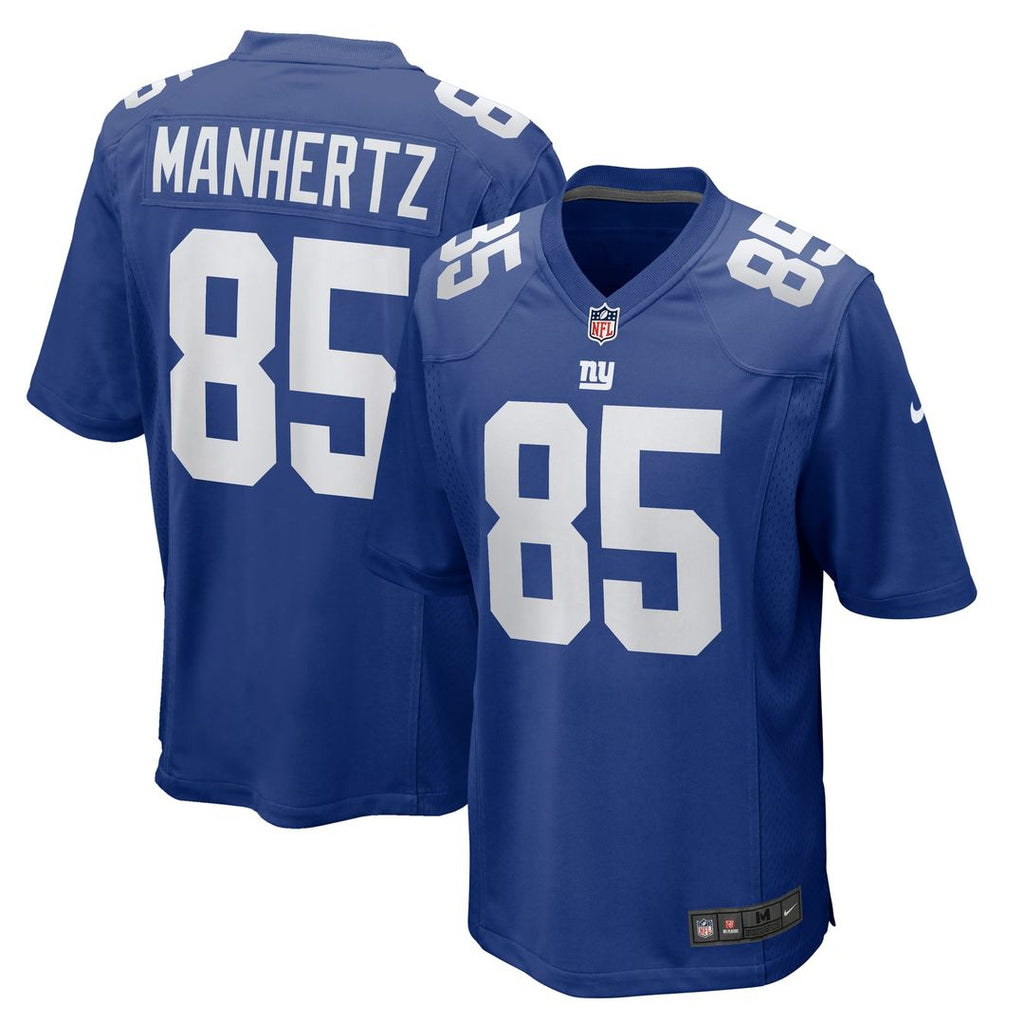 Men's Nike New York Giants Chris Manhertz Royal Team Game NFL Jersey