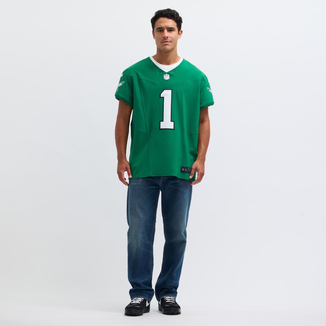 Men's Nike Philadelphia Eagles Jalen Hurts Kelly Green 2nd Alternate Vapor F.U.S.E. Elite NFL Jersey