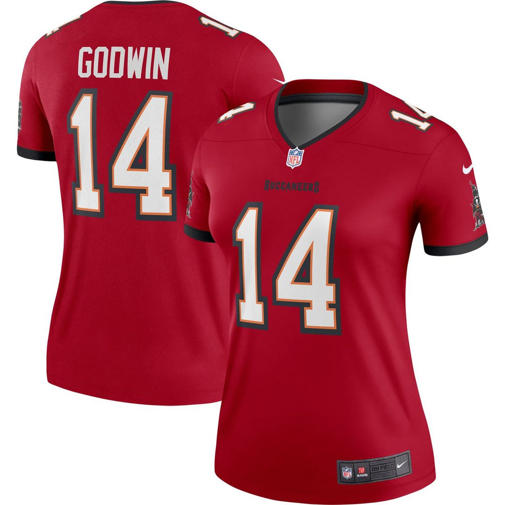Women's Nike Tampa Bay Buccaneers Chris Godwin Red Legend Player NFL Performance Top