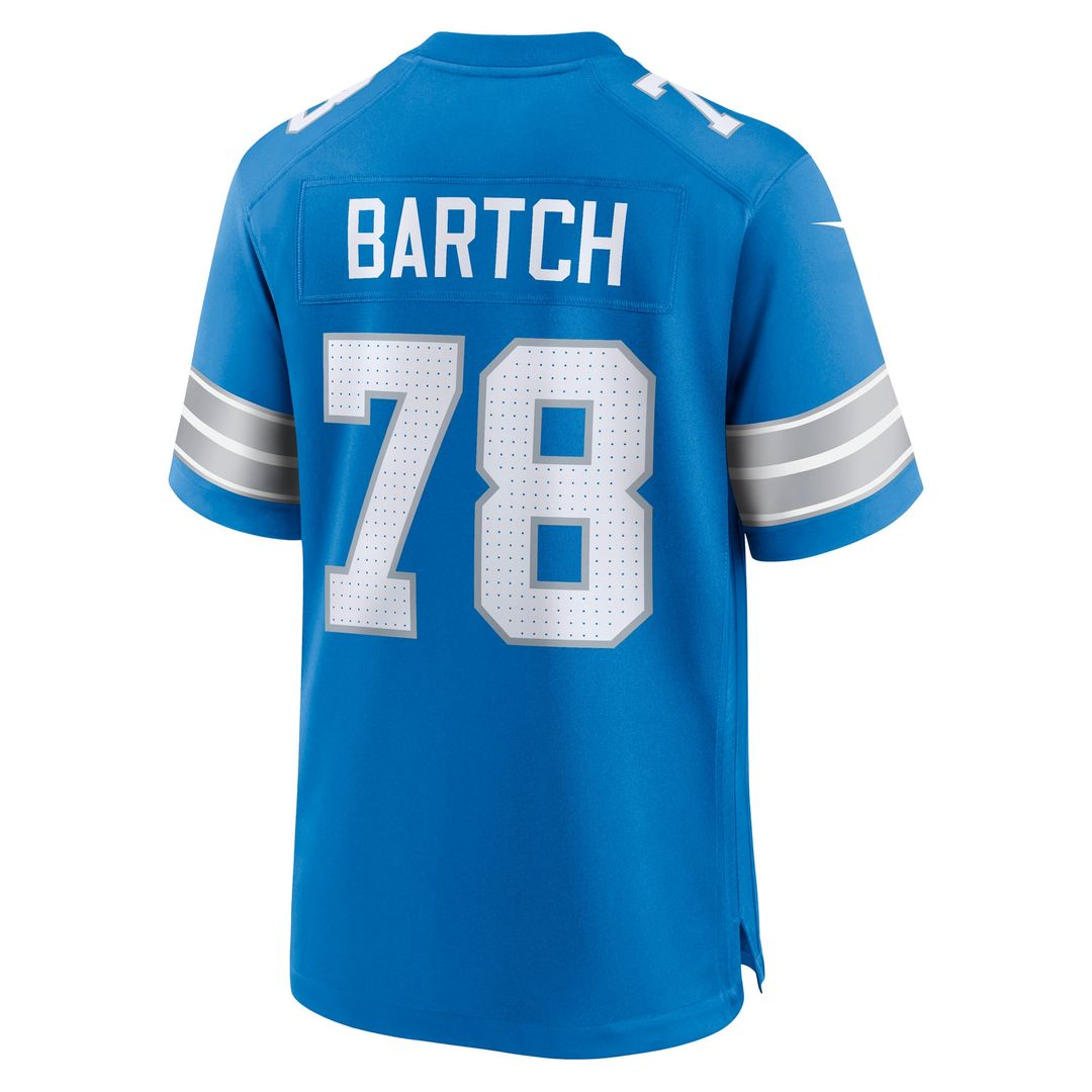 Men's Nike Detroit Lions Ben Bartch Blue Team Game NFL Jersey