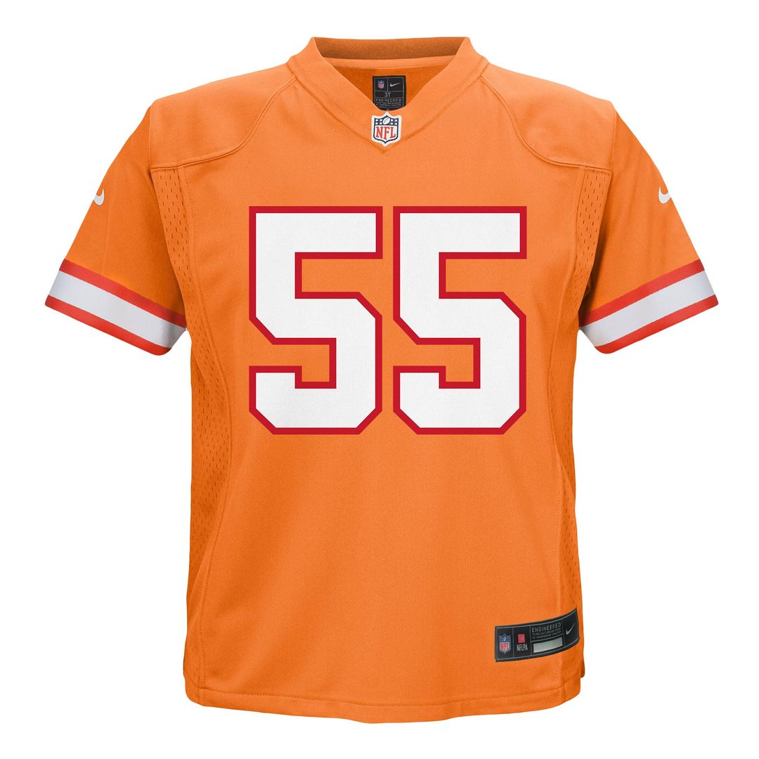 Toddler Nike Tampa Bay Buccaneers Derrick Brooks Orange Retired Player Game NFL Jersey