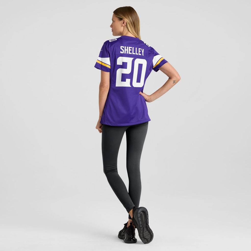 Women's Nike Minnesota Vikings Duke Shelley Purple Home Game Player NFL Jersey