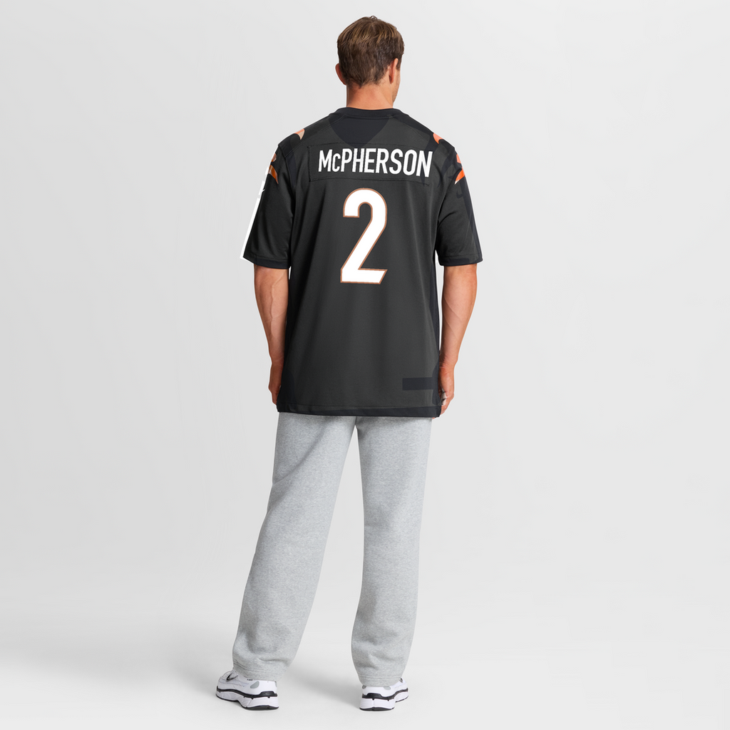 Men's Nike Cincinnati Bengals Evan McPherson Black Game NFL Jersey