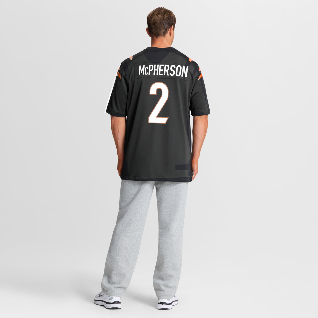 Men's Nike Cincinnati Bengals Evan McPherson Black Game NFL Jersey