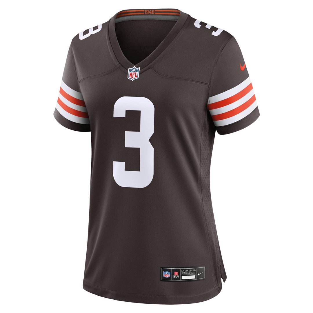 Women's Nike Cleveland Browns Jerry Jeudy Brown Game NFL Jersey