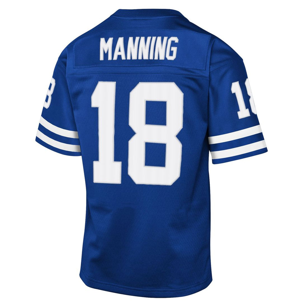Youth Mitchell & Ness Indianapolis Colts Peyton Manning Royal 1998 Throwback Fashion NFL Jersey
