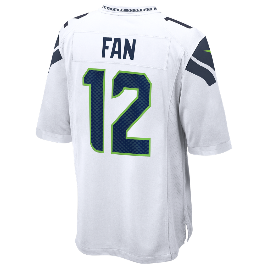 Men's Nike Seattle Seahawks 12s White Game NFL Jersey