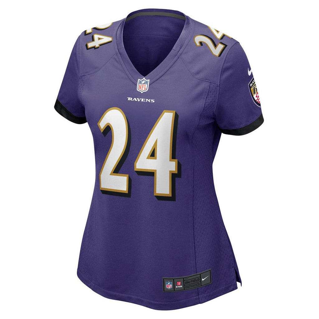 Women's Nike Baltimore Ravens Malaki Starks Purple Team Game NFL Jersey