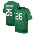 Youth Nike Philadelphia Eagles Saquon Barkley Kelly Green Game NFL Jersey