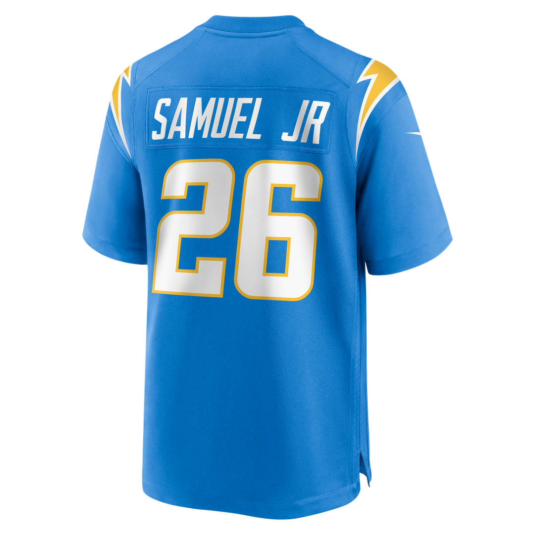 Men's Nike Los Angeles Chargers Asante Samuel Jr. Powder Blue Game Player NFL Jersey