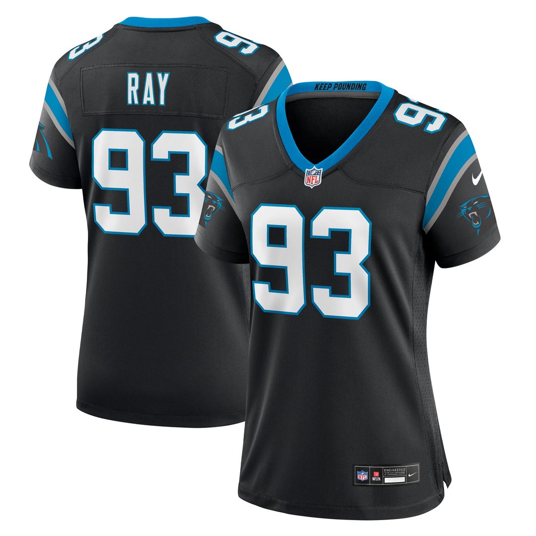 Women's Nike Carolina Panthers LaBryan Ray Black Team Game NFL Jersey