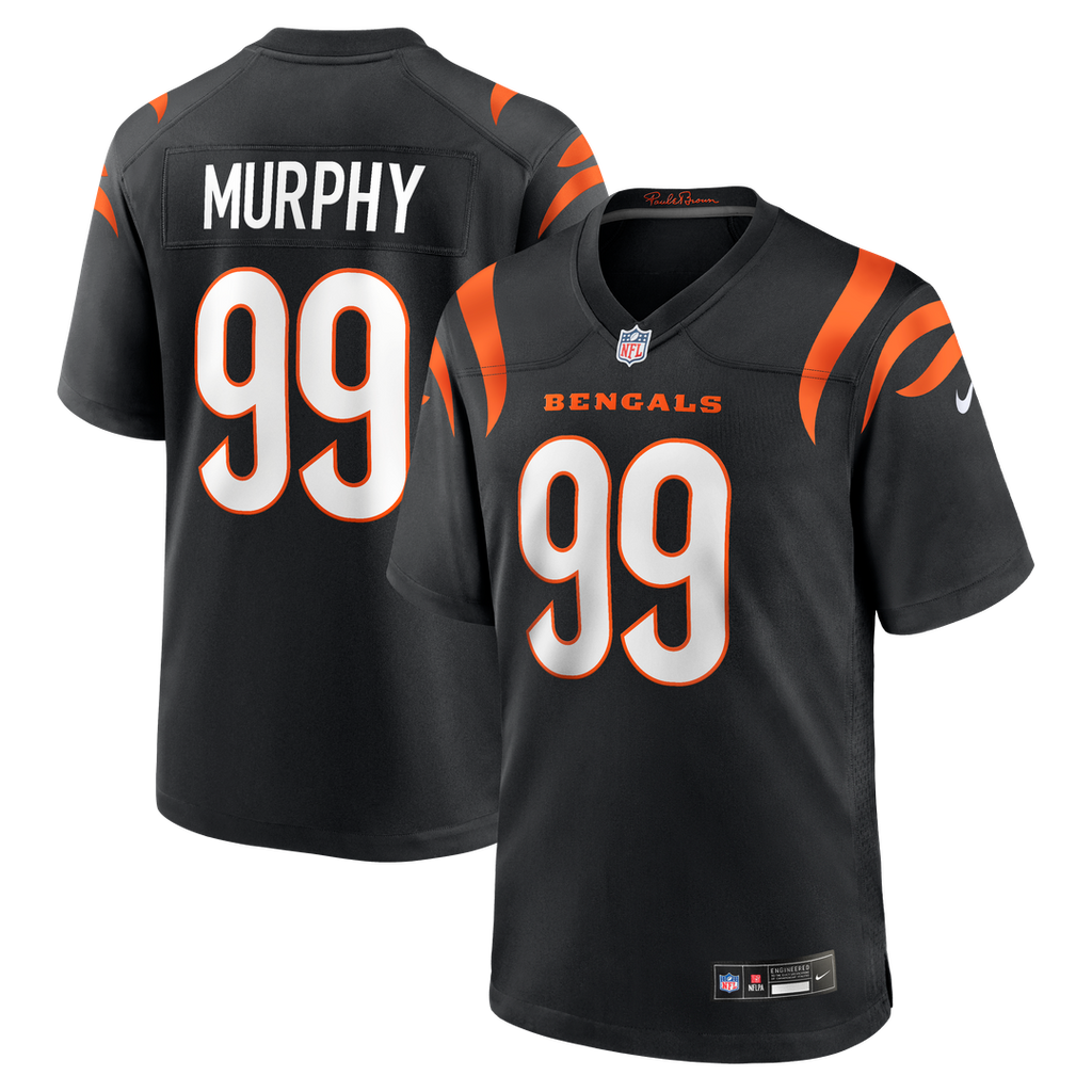 Men's Nike Cincinnati Bengals Myles Murphy Black Game NFL Jersey