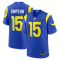 Men's Nike Los Angeles Rams Ty Simpson Royal 2026 NFL Draft First Round Pick No. 13 Team Game NFL Jersey