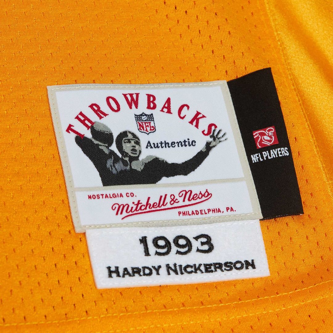 Men's Mitchell & Ness Tampa Bay Buccaneers Hardy Nickerson Orange 1993 Authentic Throwback Retired Player NFL Jersey