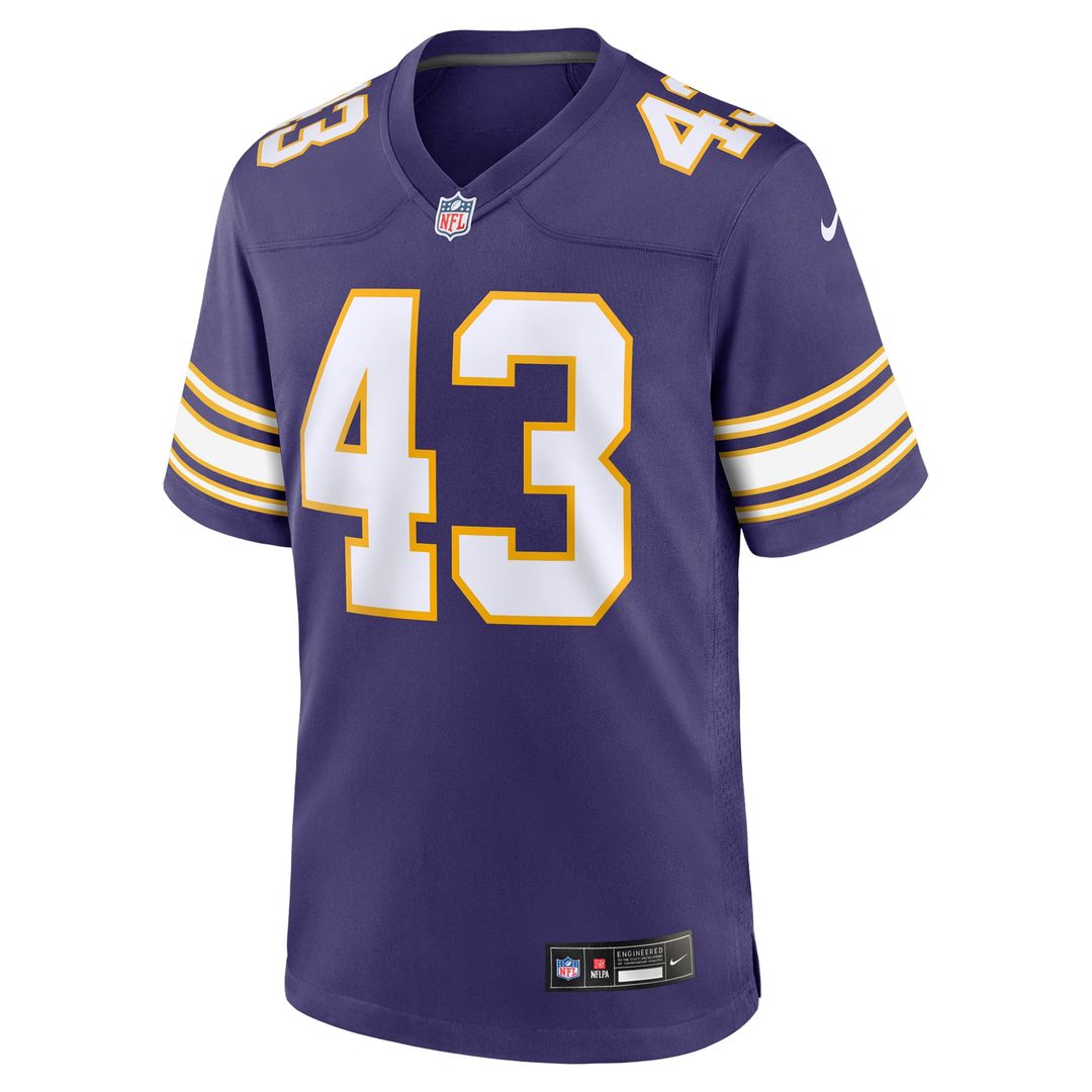 Men's Nike Minnesota Vikings Andrew Van Ginkel Purple Alternate Game NFL Jersey