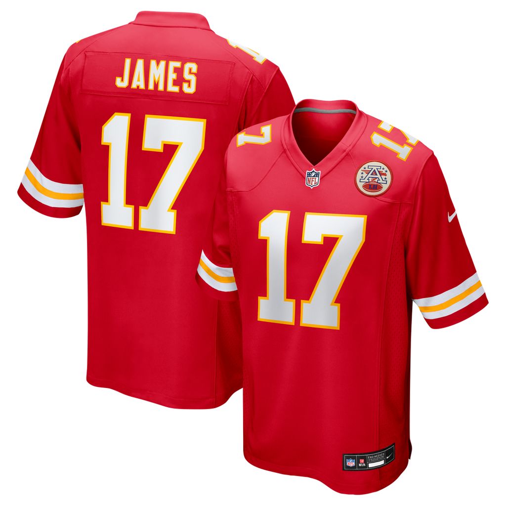 Men's Nike Kansas City Chiefs Richie James Red Game NFL Jersey