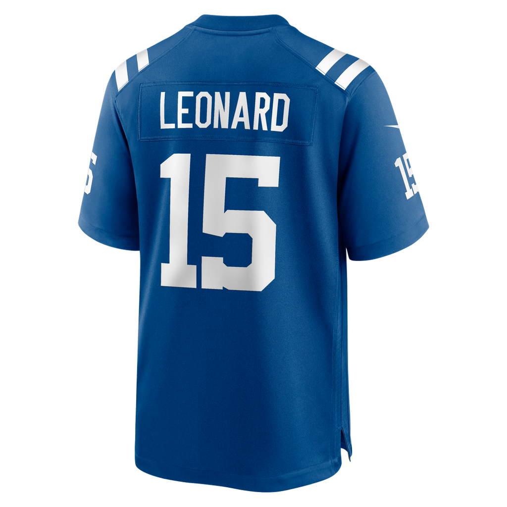 Men's Nike Indianapolis Colts Riley Leonard Royal Team Game NFL Jersey