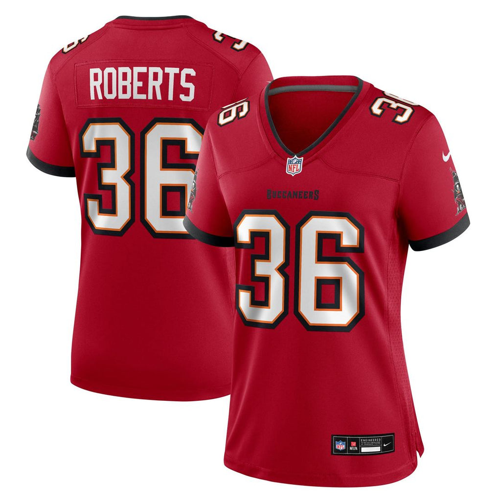Women's Nike Tampa Bay Buccaneers JJ Roberts Red Team Game NFL Jersey