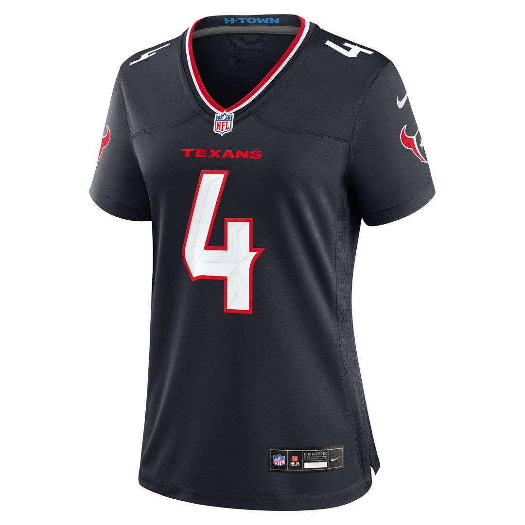 Women's Nike Houston Texans Kamari Lassiter Navy Team Game NFL Jersey