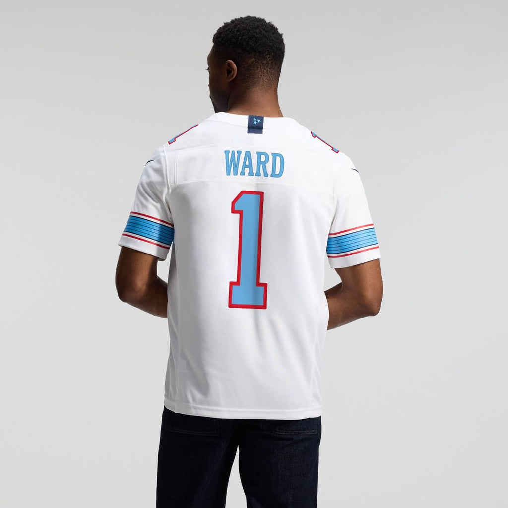 Men's Nike Tennessee Titans Cameron Ward White Vapor F.U.S.E. Stitched Limited NFL Jersey