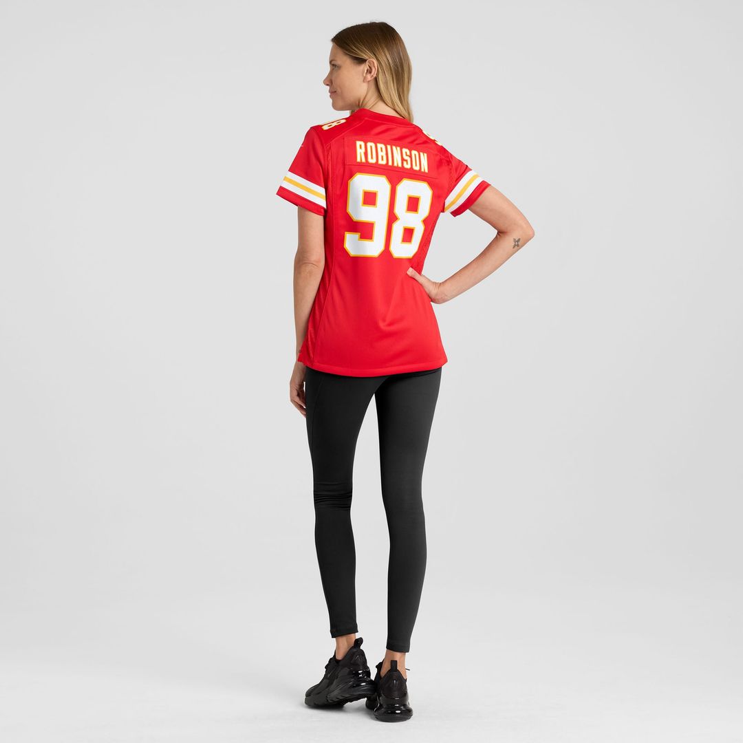 Women's Nike Kansas City Chiefs Janarius Robinson Red Team Game NFL Jersey