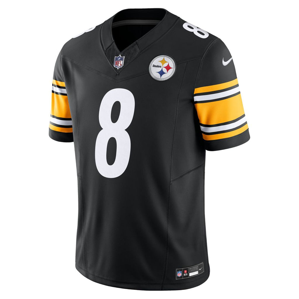 Men's Nike Pittsburgh Steelers Aaron Rodgers Black Team Vapor F.U.S.E. Limited NFL Jersey