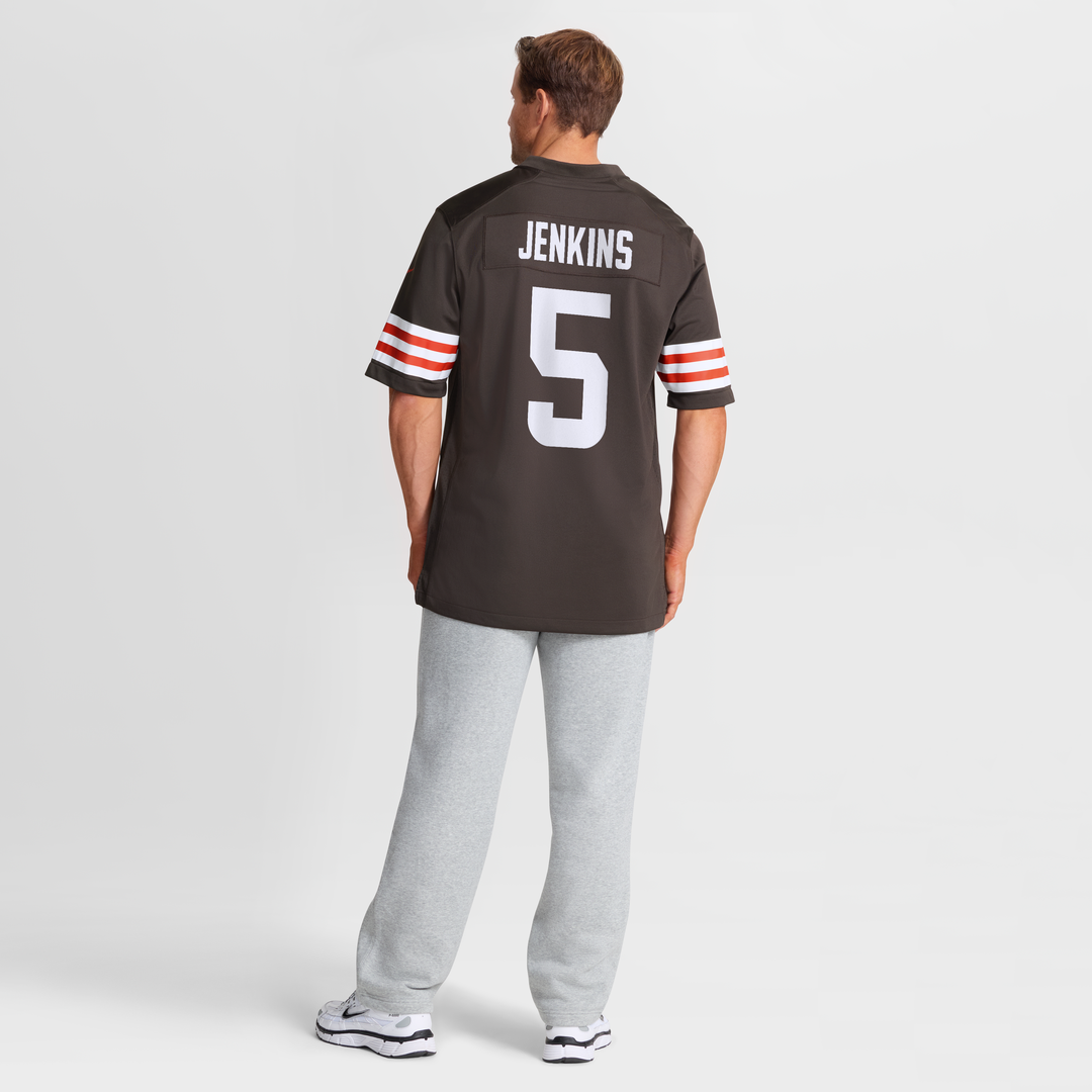 Men's Nike Cleveland Browns Rayshawn Jenkins Brown Team Game NFL Jersey