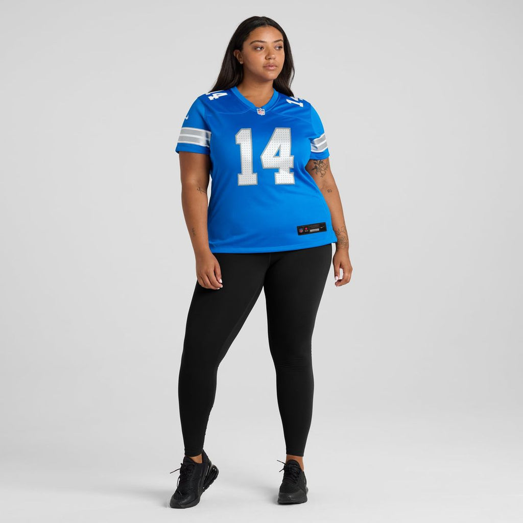 Women's Nike Detroit Lions Amon-Ra St. Brown Blue Team Game NFL Jersey