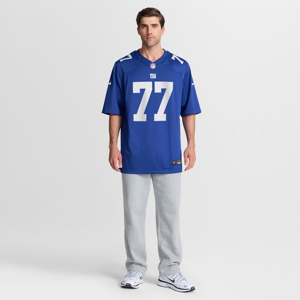 Men's Nike New York Giants Daniel Faalele Royal Team Game NFL Jersey
