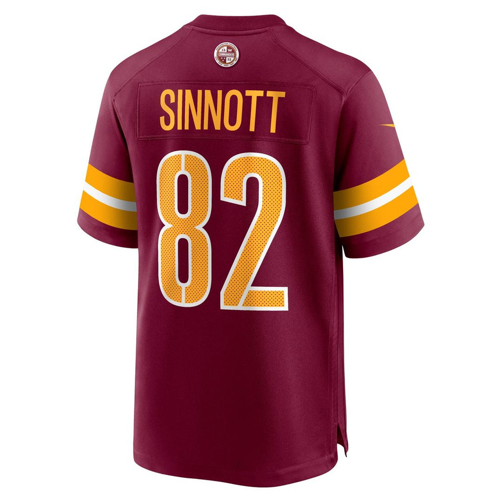 Men's Nike Washington Commanders Ben Sinnott Burgundy Game NFL Jersey