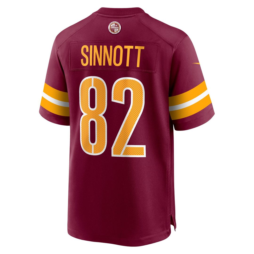 Men's Nike Washington Commanders Ben Sinnott Burgundy Game NFL Jersey