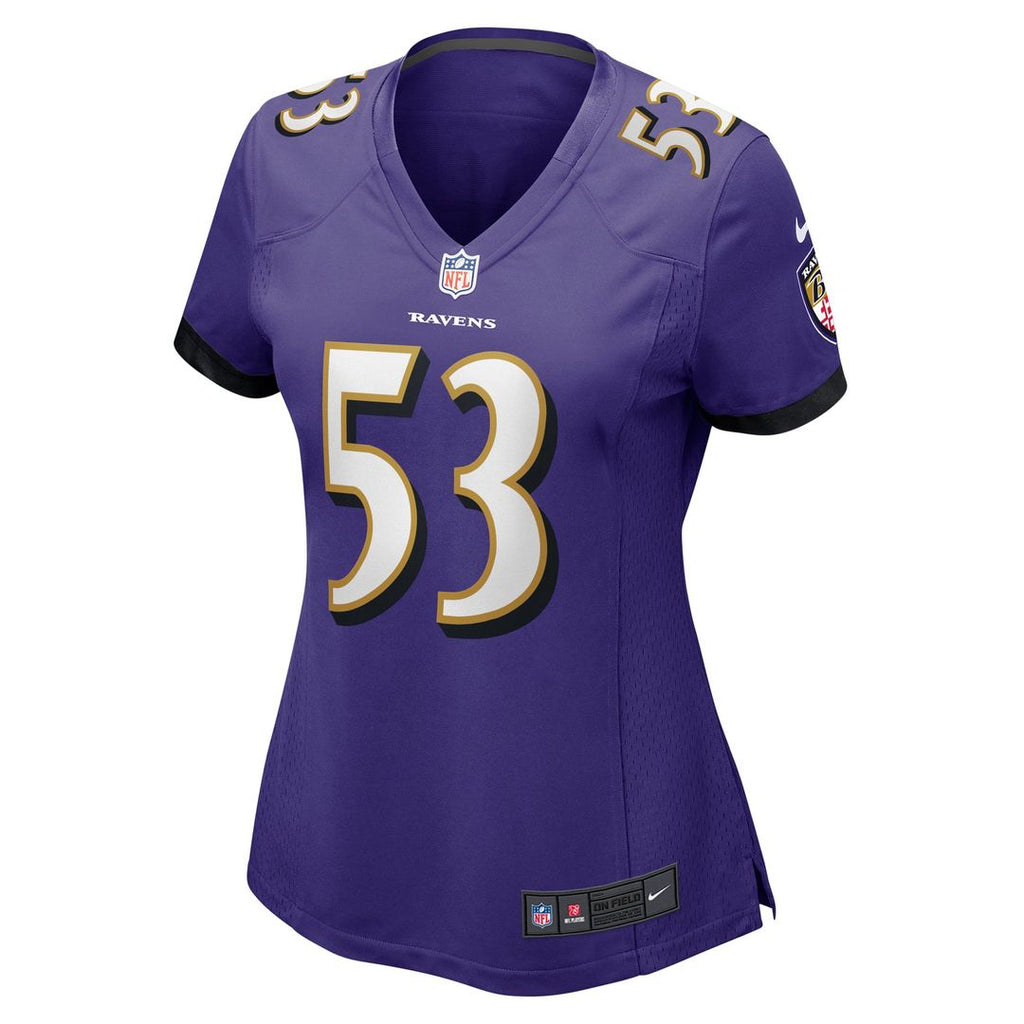 Women's Nike Baltimore Ravens Kyle Van Noy Purple Game NFL Jersey