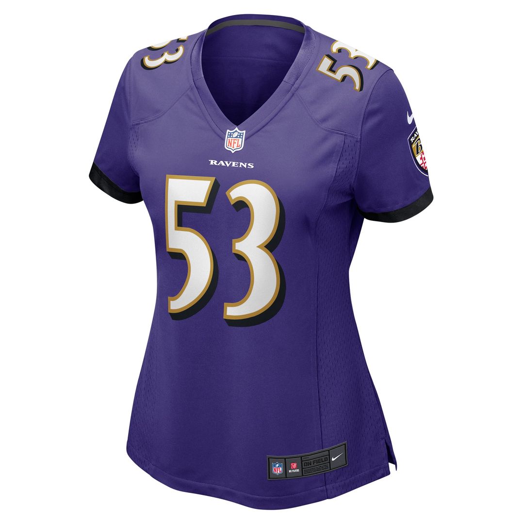 Women's Nike Baltimore Ravens Kyle Van Noy Purple Game NFL Jersey