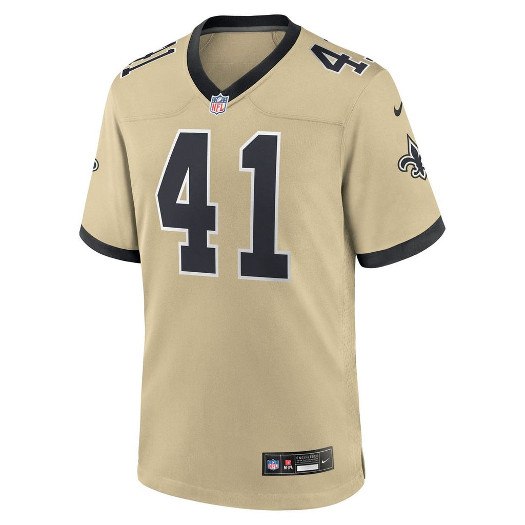 Youth Nike New Orleans Saints Alvin Kamara Gold Gameday Golds Alternate Game Player NFL Jersey