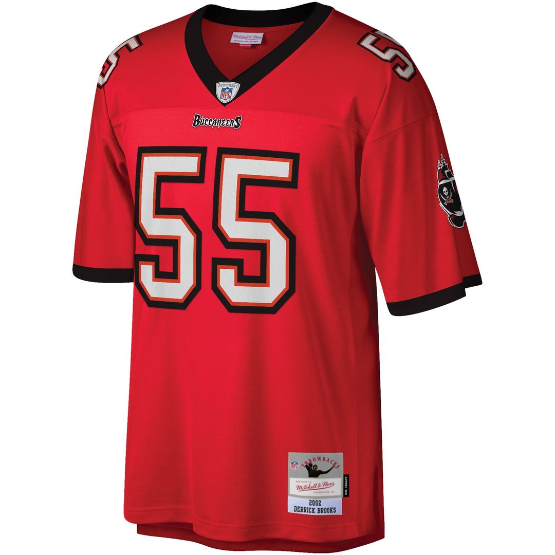 Men's Mitchell & Ness Tampa Bay Buccaneers Derrick Brooks Orange Legacy Replica NFL Jersey