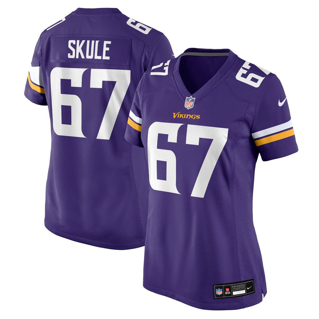 Women's Nike Minnesota Vikings Justin Skule Purple Team Game NFL Jersey
