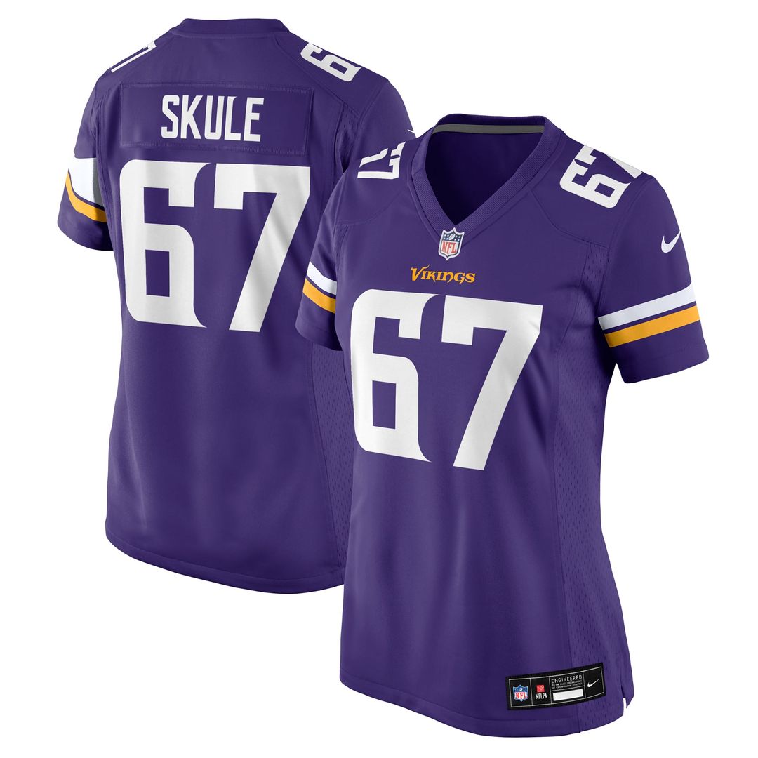 Women's Nike Minnesota Vikings Justin Skule Purple Team Game NFL Jersey