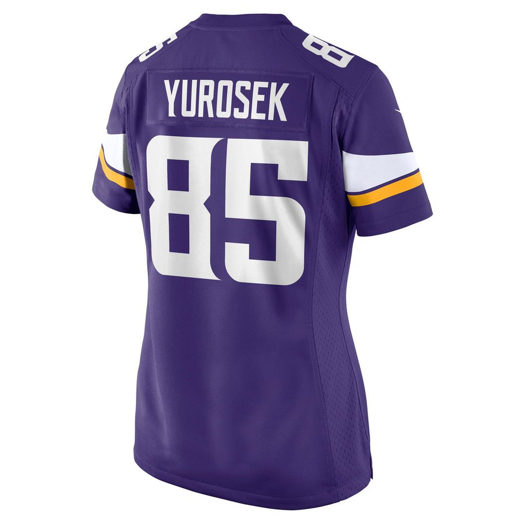 Women's Nike Minnesota Vikings Ben Yurosek Purple Team Game NFL Jersey