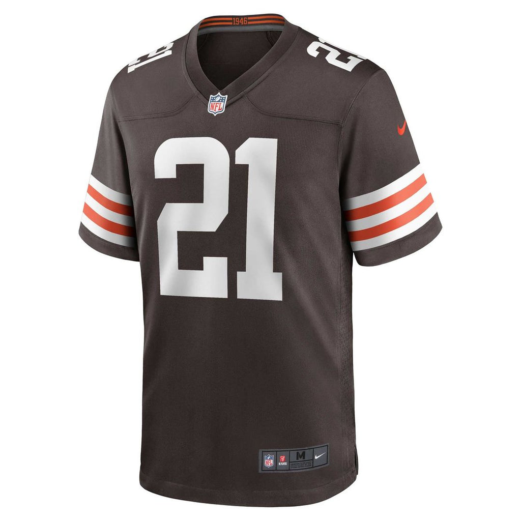Men's Nike Cleveland Browns Denzel Ward Brown Game NFL Jersey