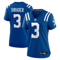 Women's Nike Indianapolis Colts Spencer Shrader Royal Team Game NFL Jersey