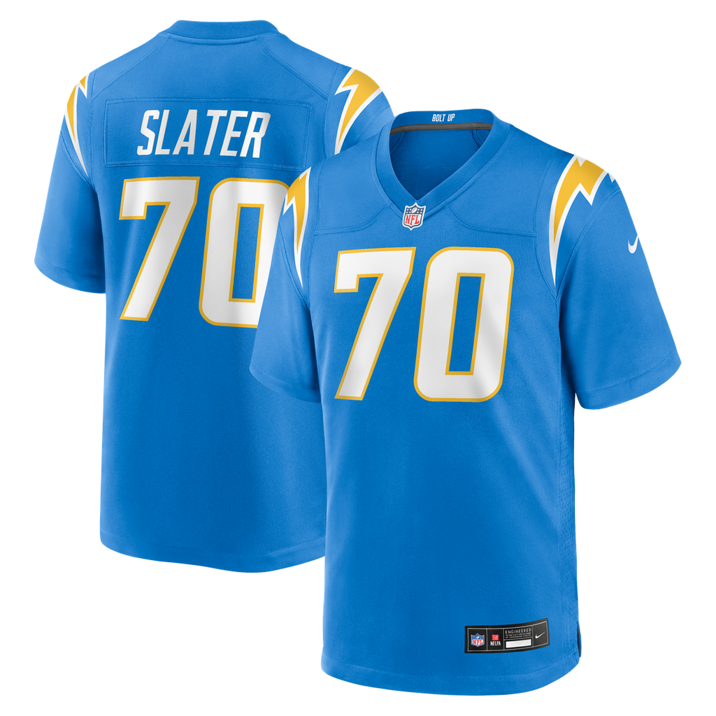 Men's Nike Los Angeles Chargers Rashawn Slater Powder Blue Game NFL Jersey