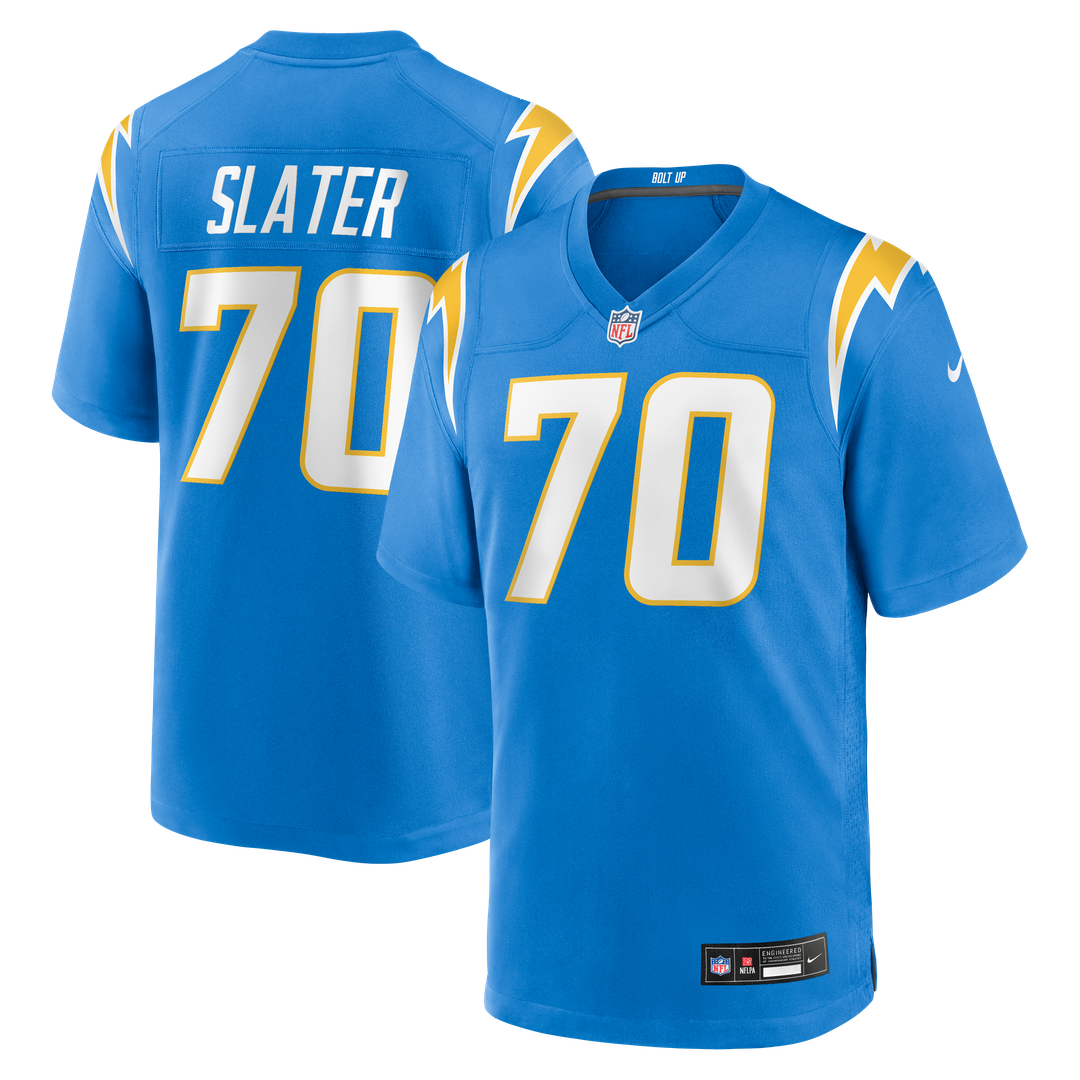 Men's Nike Los Angeles Chargers Rashawn Slater Powder Blue Game NFL Jersey