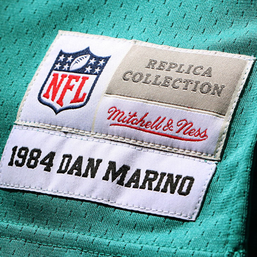Men's Big & Tall Mitchell & Ness Miami Dolphins Dan Marino Aqua 1984 Retired Player Replica NFL Jersey