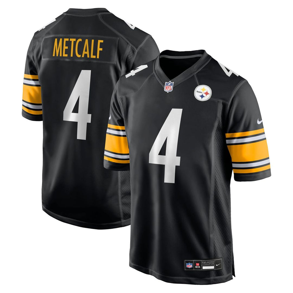 Youth Nike Pittsburgh Steelers DK Metcalf Black Game NFL Jersey