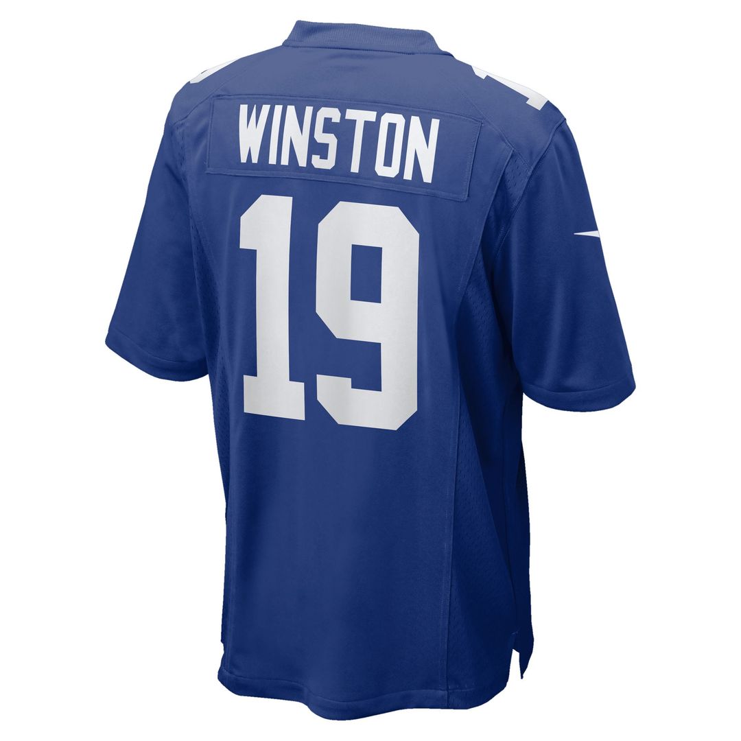 Men's Nike New York Giants Jameis Winston White Game NFL Jersey