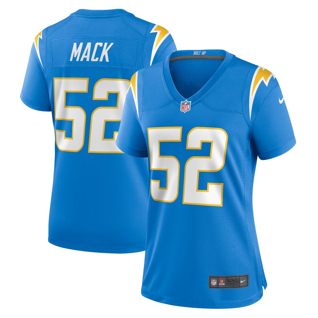 Women's Nike Los Angeles Chargers Khalil Mack Powder Blue Player NFL Jersey